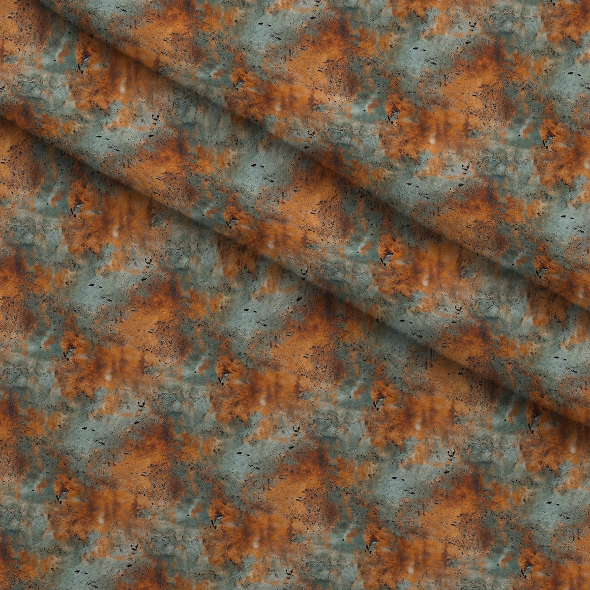 Patina Forge Pattern 2 Fleece Fabric — fleece fabric folded close-up preview (mv-fleece-v1:lying)