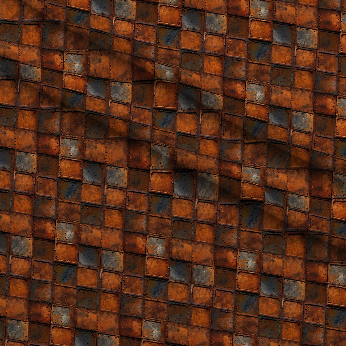 Patina Forge Pattern 4 Fleece Fabric — fleece fabric folded close-up preview (mv-fleece-v1:lying)