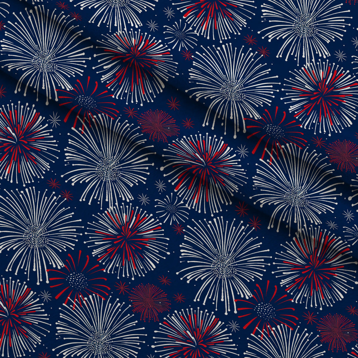 Patriotic Pattern 16 Fleece Fabric — fleece fabric folded close-up preview (mv-fleece-v1:lying)