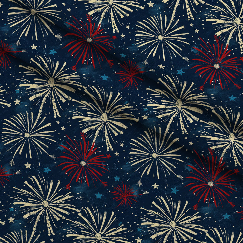 Patriotic Pattern 17 Fleece Fabric — fleece fabric folded close-up preview (mv-fleece-v1:lying)