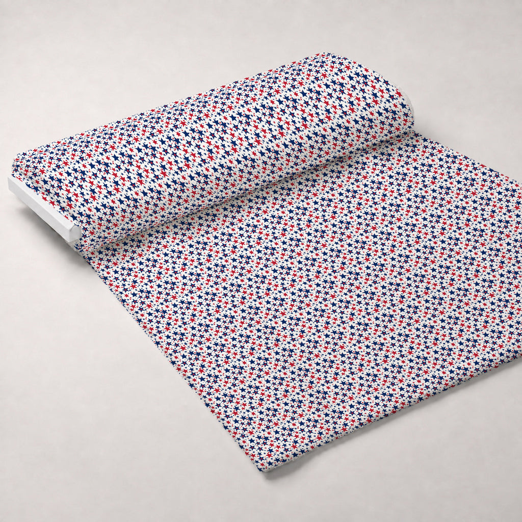 Patriotic Pattern 19 Fleece Fabric — fleece fabric unrolled bolt preview (mv-fleece-v1:bolt)