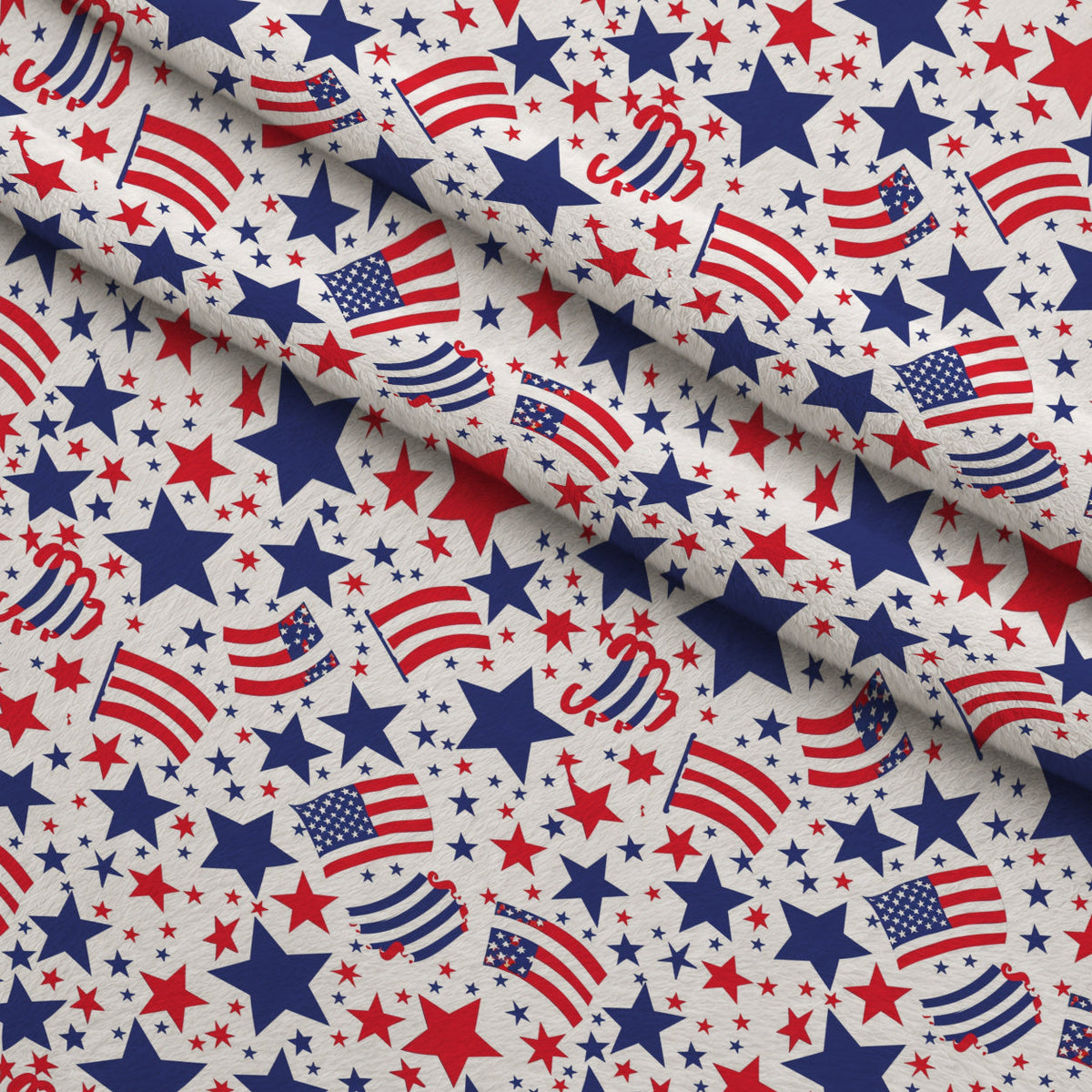 Patriotic Pattern 20 Fleece Fabric — fleece fabric folded close-up preview (mv-fleece-v1:lying)