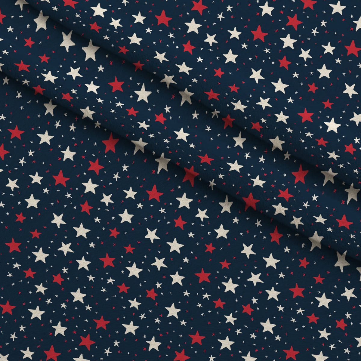 Patriotic Pattern 21 Fleece Fabric — fleece fabric folded close-up preview (mv-fleece-v1:lying)