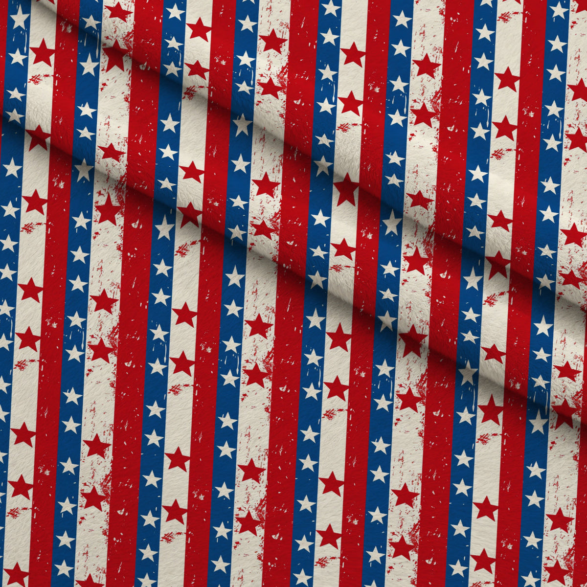 Patriotic Pattern 4 Fleece Fabric — fleece fabric folded close-up preview (mv-fleece-v1:lying)