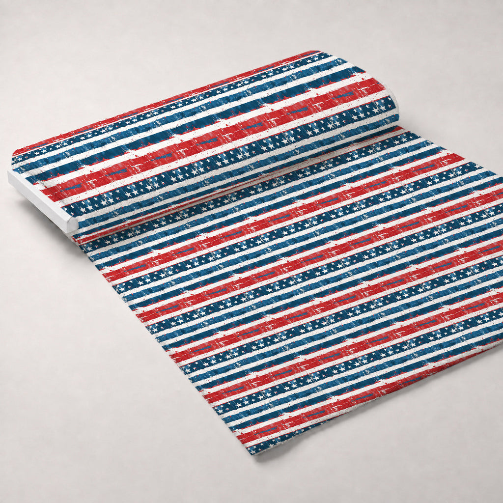 Patriotic Pattern 8 Fleece Fabric — fleece fabric unrolled bolt preview (mv-fleece-v1:bolt)