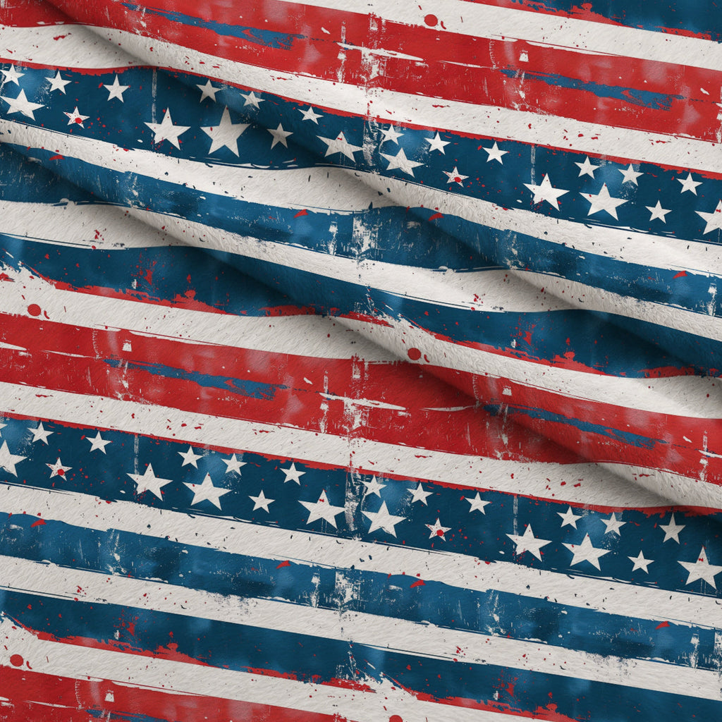 Patriotic Pattern 8 Fleece Fabric — fleece fabric folded close-up preview (mv-fleece-v1:lying)