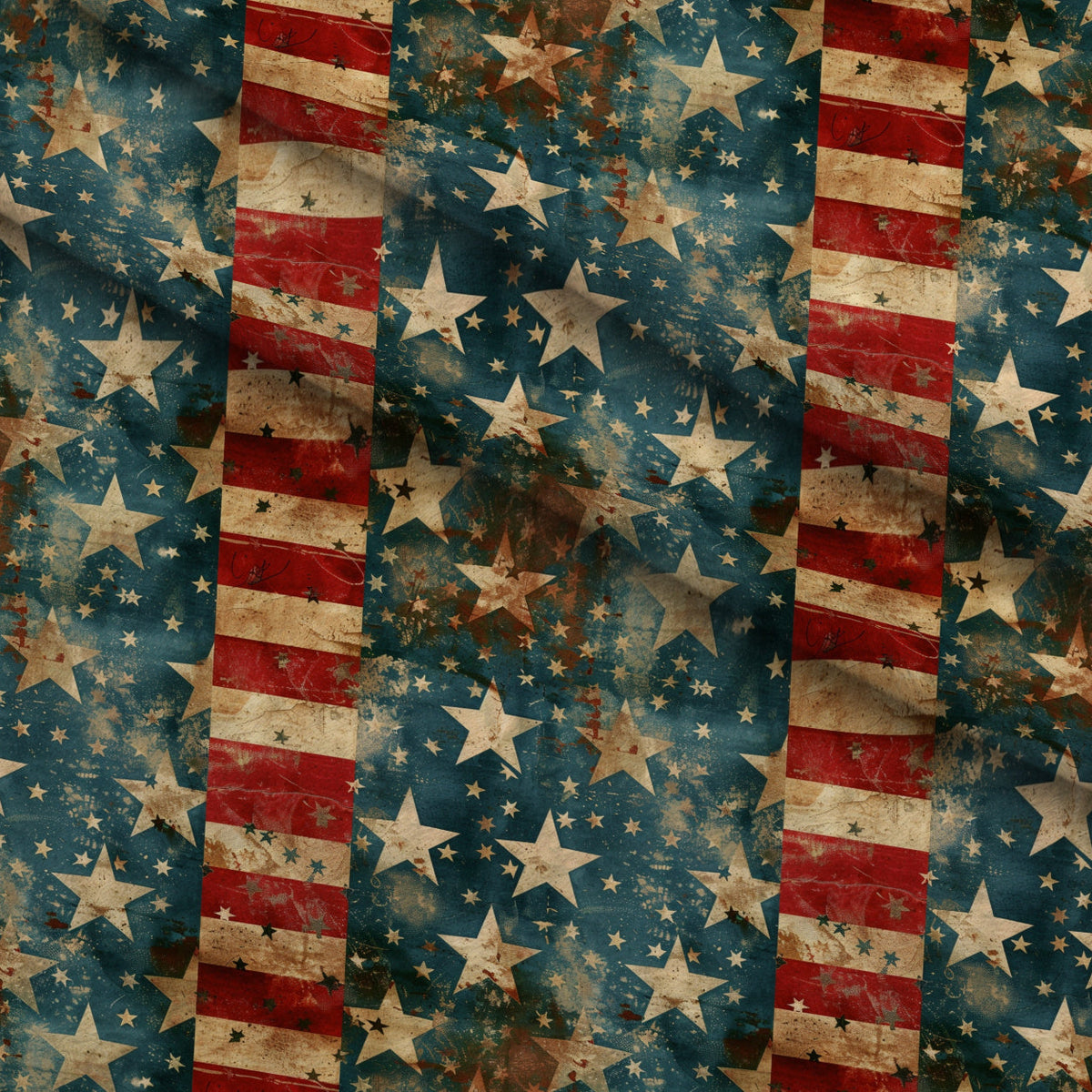 Patriotic Pattern 9 Fleece Fabric — fleece fabric folded close-up preview (mv-fleece-v1:lying)