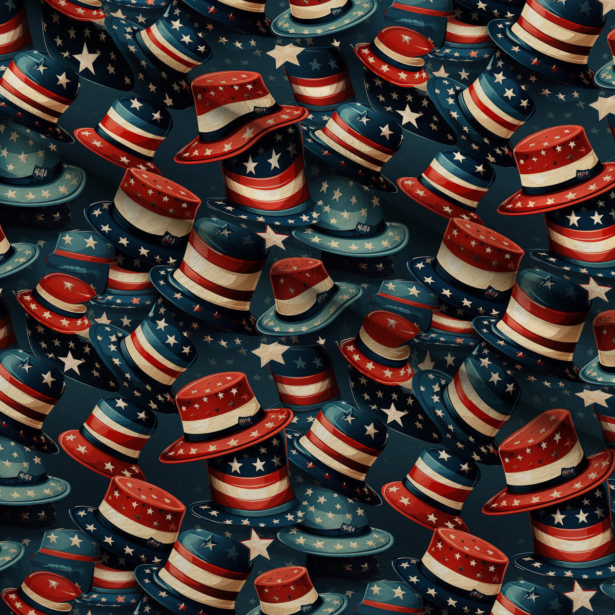 Patriotic Petals Pattern 12 Fleece Fabric — fleece fabric folded close-up preview (mv-fleece-v1:lying)