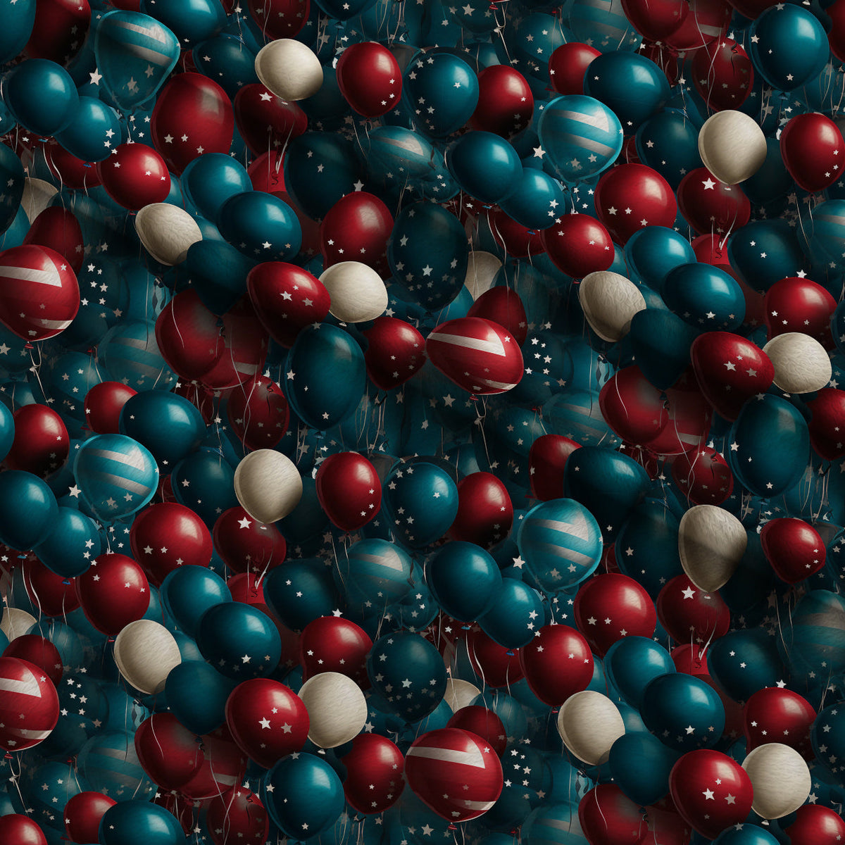 Patriotic Petals Pattern 14 Fleece Fabric — fleece fabric folded close-up preview (mv-fleece-v1:lying)