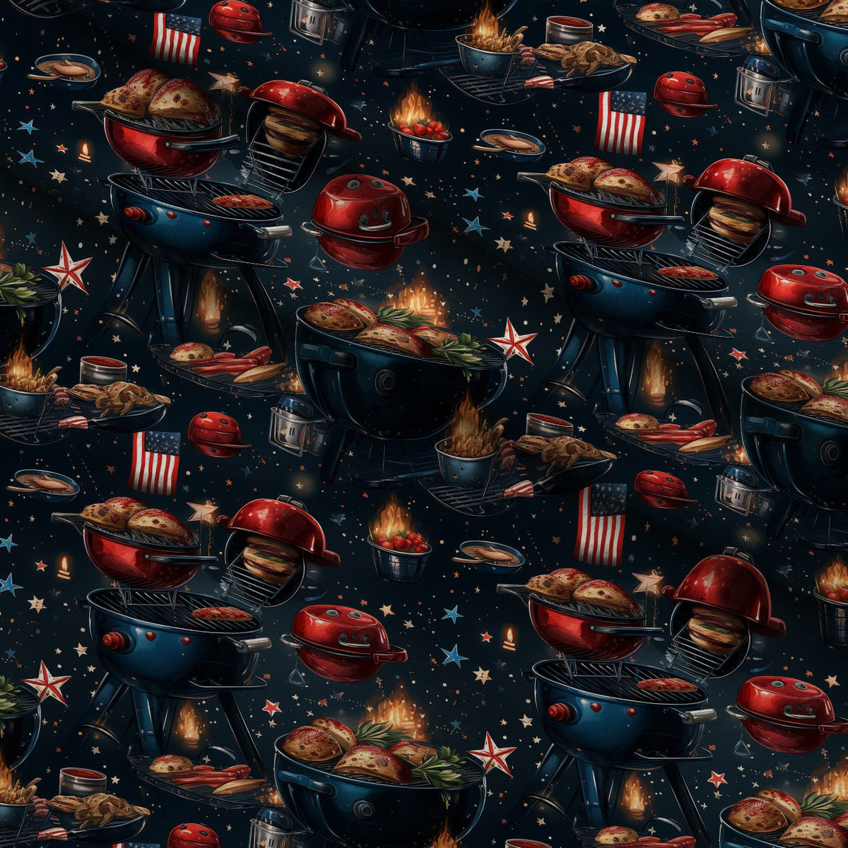 Patriotic Petals Pattern 15 Fleece Fabric — fleece fabric folded close-up preview (mv-fleece-v1:lying)