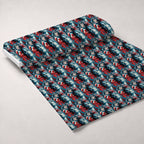 Patriotic Petals Pattern 17 Fleece Fabric — fleece fabric unrolled bolt preview (mv-fleece-v1:bolt)