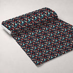 Patriotic Petals Pattern 2 Fleece Fabric — fleece fabric unrolled bolt preview (mv-fleece-v1:bolt)