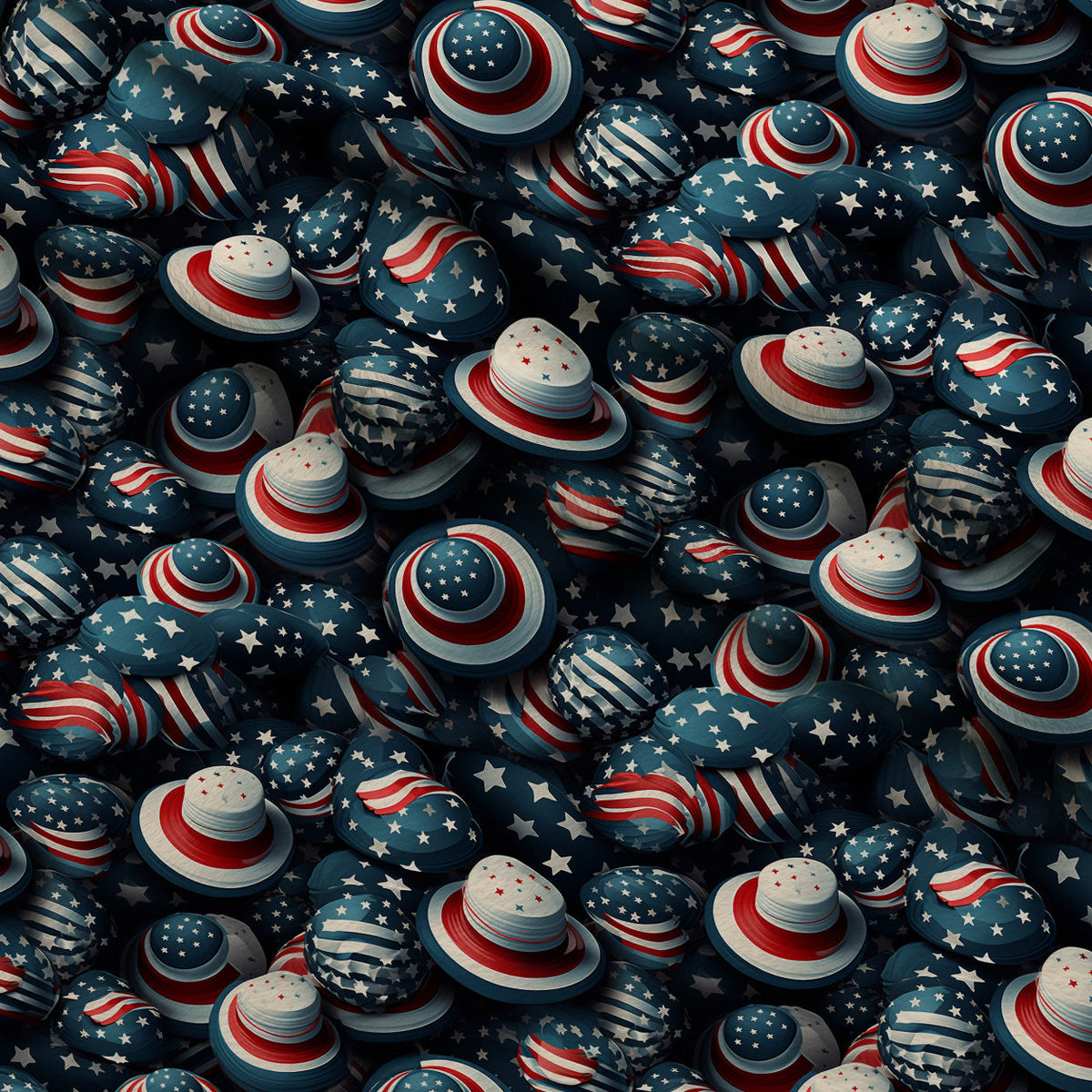 Patriotic Petals Pattern 4 Fleece Fabric — fleece fabric folded close-up preview (mv-fleece-v1:lying)