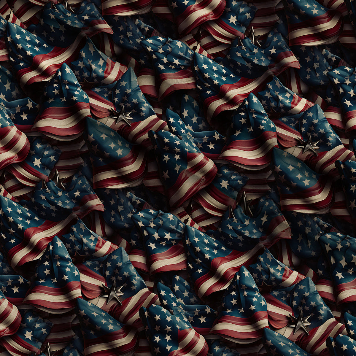 Patriotic Petals Pattern 5 Fleece Fabric — fleece fabric folded close-up preview (mv-fleece-v1:lying)