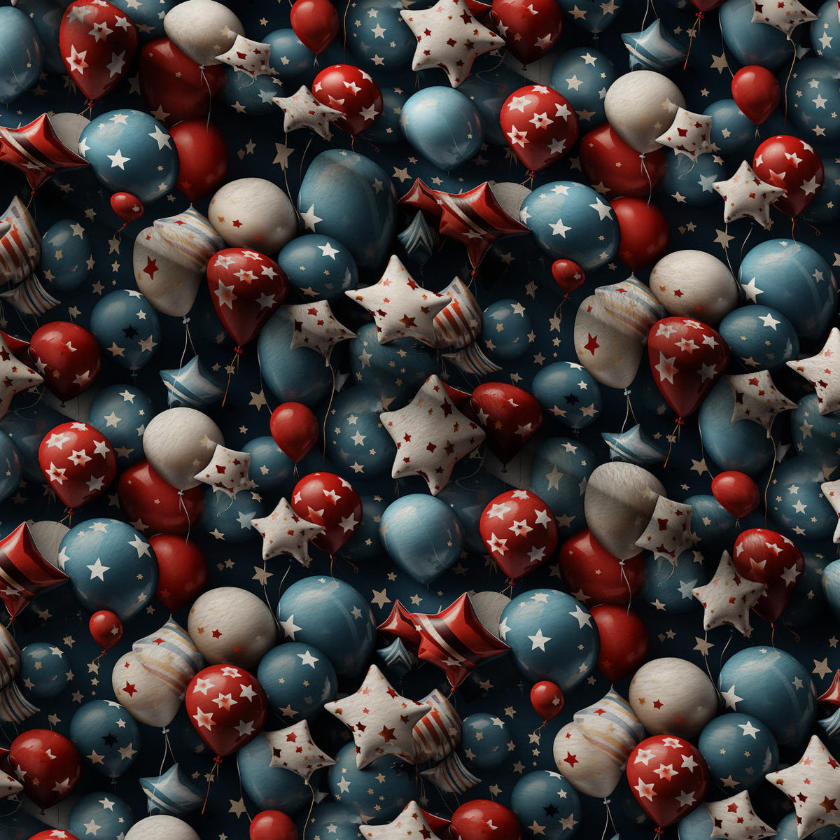 Patriotic Petals Pattern 6 Fleece Fabric — fleece fabric folded close-up preview (mv-fleece-v1:lying)