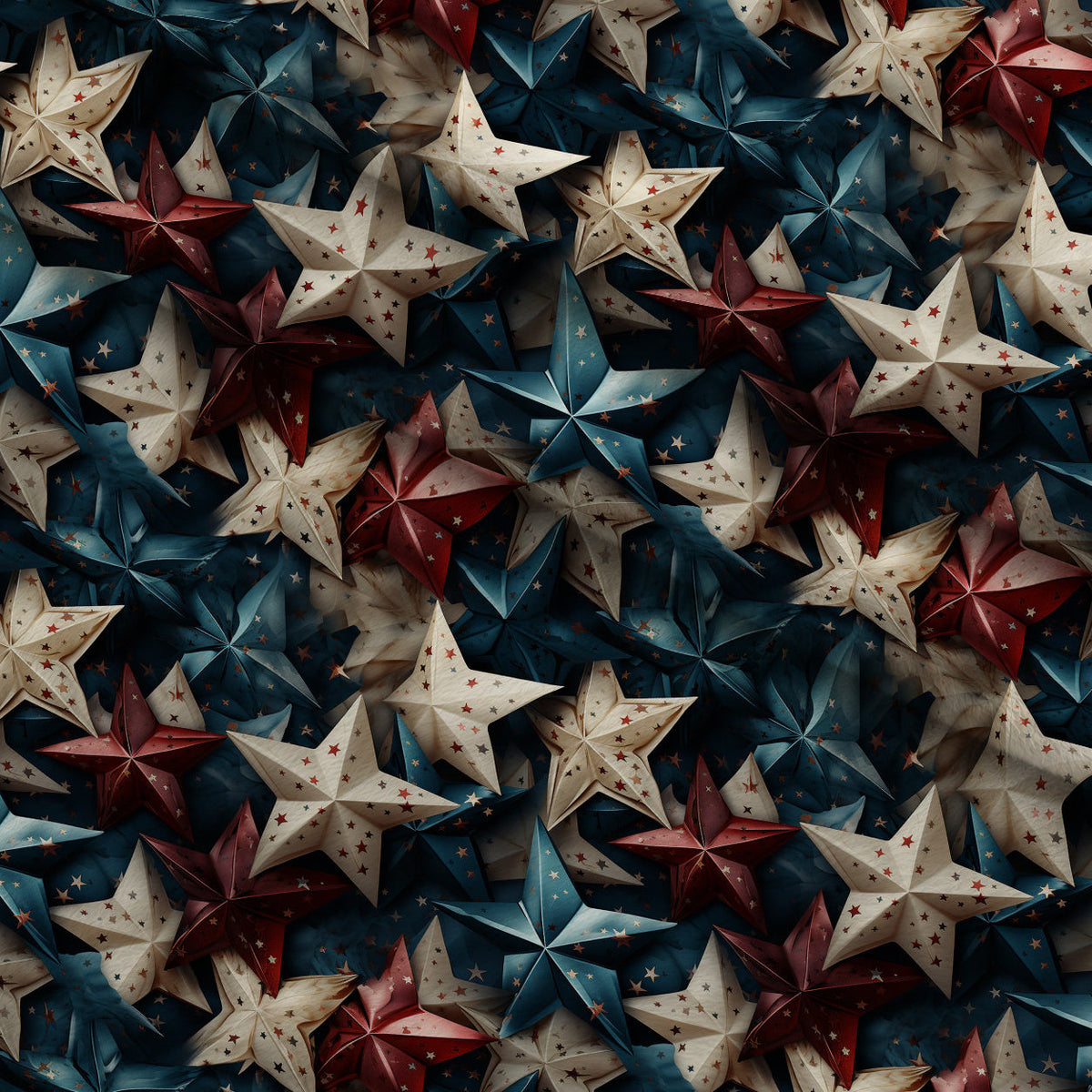 Patriotic Petals Pattern 9 Fleece Fabric — fleece fabric folded close-up preview (mv-fleece-v1:lying)