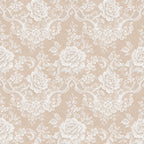 cream, beige, ivory, white, floral, peonies, roses, vintage, elegant, romantic, lace, ornamental, scrolls, baroque, damask, traditional, botanical, wedding, bridal, sophisticated, classic, timeless, nature, garden, feminine, delicate, flourishes, botanical print, heirloom, antique inspired