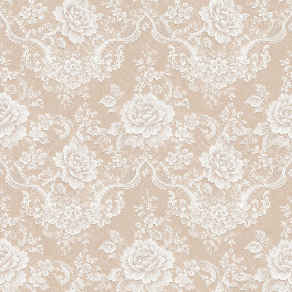 cream, beige, ivory, white, floral, peonies, roses, vintage, elegant, romantic, lace, ornamental, scrolls, baroque, damask, traditional, botanical, wedding, bridal, sophisticated, classic, timeless, nature, garden, feminine, delicate, flourishes, botanical print, heirloom, antique inspired