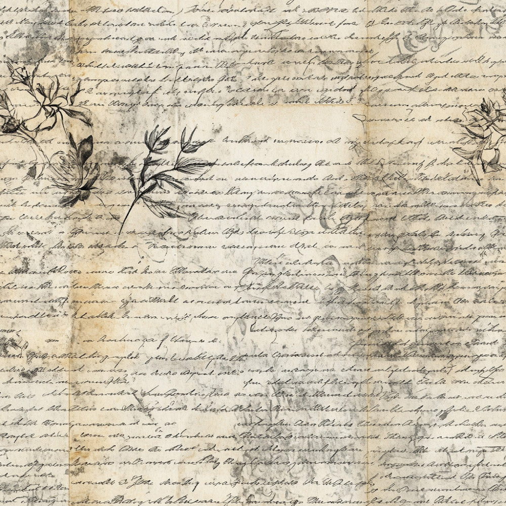 vintage botanical, aged paper, antique manuscript, handwritten script, botanical illustration, pressed flowers, wildflowers, delicate florals, nature journal, cream, beige, tan, sepia tones, muted earth tones, rustic aesthetic, vintage style, cottage core, steampunk, literary, educational, nature study, botanical art, classic literature, vintage ephemera, botanical prints, nature lover, eclectic decor, bohemian style
