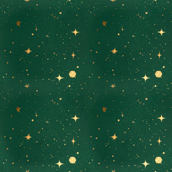 forest green, gold, metallic gold, celestial, stars, moons, night sky, sparkle, twinkle, shimmer, elegant, magical, whimsical, modern, luxury, holiday, christmas, winter, starry night, moon phase, constellation, dreamy, sophisticated, nursery, baby room, kids room, gender neutral, enchanted, glamorous, festive