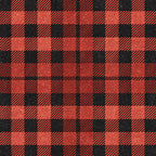 red, black, buffalo plaid, checkered pattern, gingham, plaid design,, fabric panel, alternating squares, diagonal stripes, rustic pattern, country style, geometric design, two-tone checkerboard, lumberjack plaid, woven texture, crafting fabric, patchwork material, flannel-style print