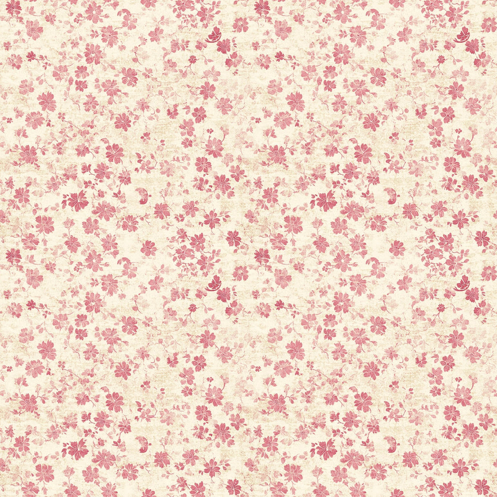 vintage pink, cream background, floral pattern, small flowers, delicate blooms, scattered design, feminine, soft tones,, fabric panel, botanical motifs, romantic style, dusty rose, peachy pink, tiny blossoms, all-over print, cottage style, shabby chic, pastel colors