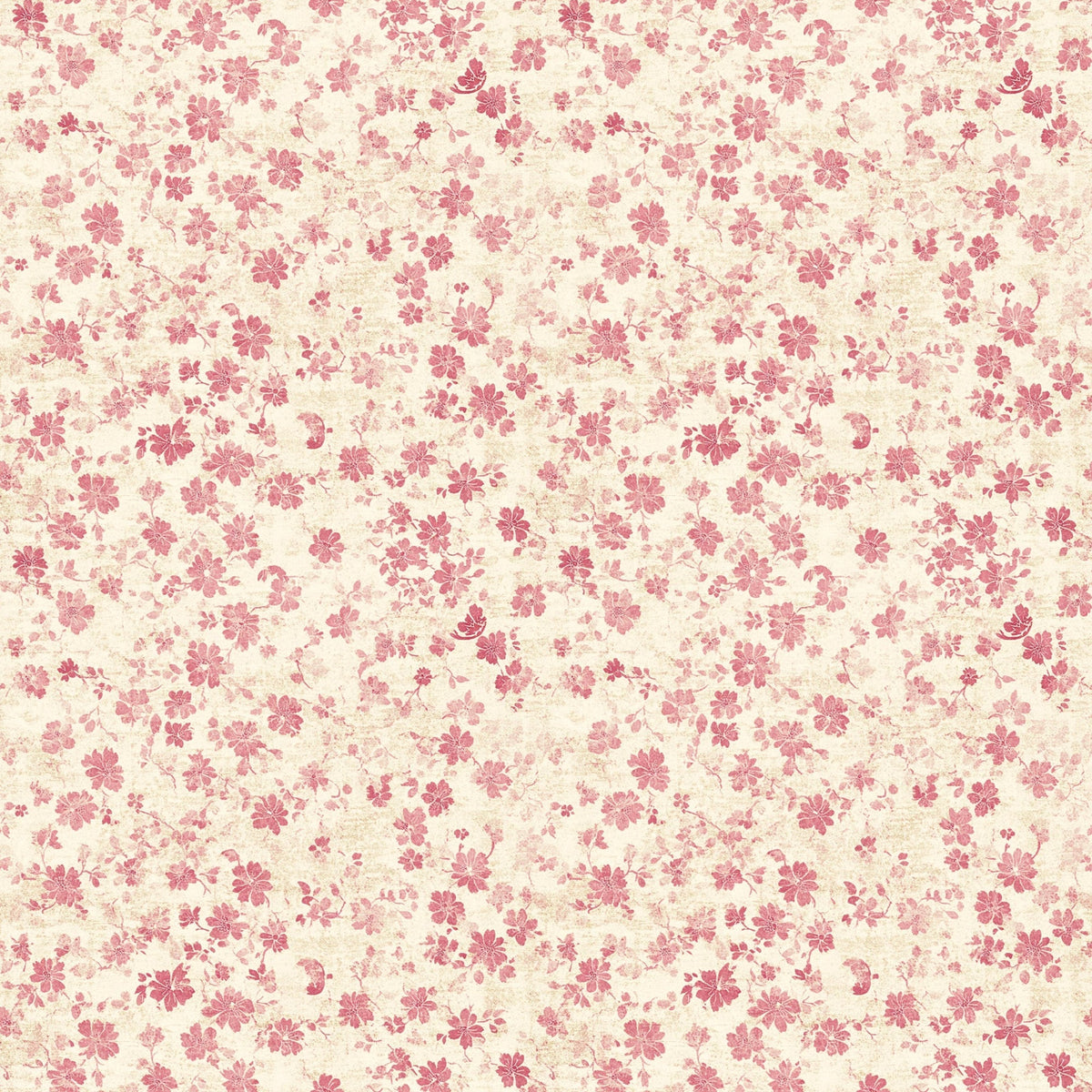 vintage pink, cream background, floral pattern, small flowers, delicate blooms, scattered design, feminine, soft tones,, fabric panel, botanical motifs, romantic style, dusty rose, peachy pink, tiny blossoms, all-over print, cottage style, shabby chic, pastel colors