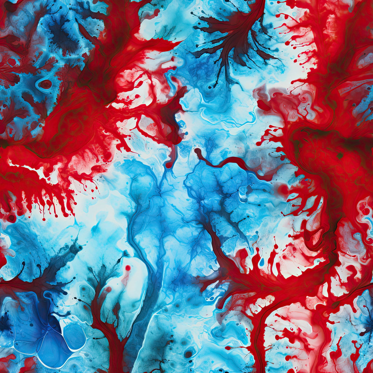 red, white, blue, tie-dye, swirled patterns, marbled effect, patriotic colors, abstract design, fluid patterns, cotton fabric, quilting panel, americana theme, flowing designs, paint-like swirls, red white blue, marbling technique, abstract art, fabric panel,, patriotic fabric