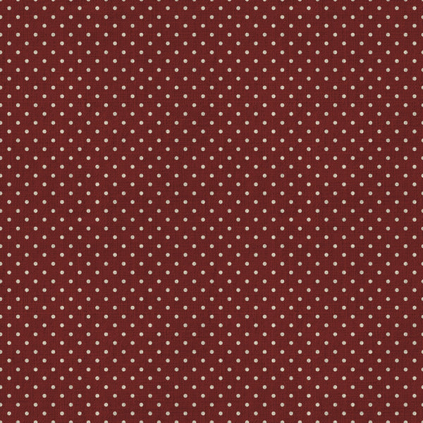 burgundy, cream dots, white polka dots, dotted pattern, geometric dots, classic polka dot, wine red, deep red, cream, ivory, traditional style, vintage style, retro pattern, simple pattern, timeless design, neutral accents, structured pattern, small dots, repeating dots, home decor, apparel, dress fabric, craft projects, autumn color, warm tones, elegant style, cottage style, classic design