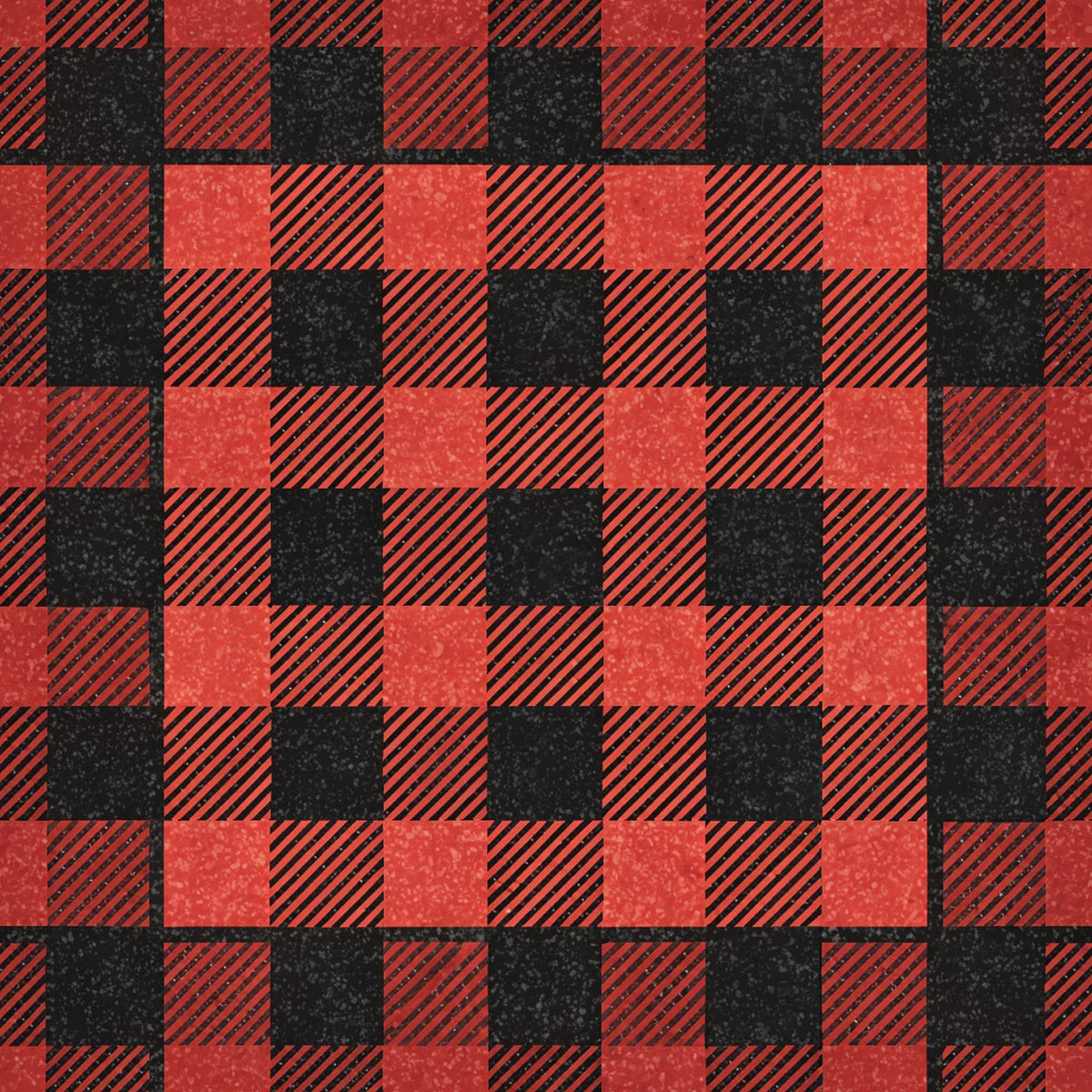 red, black, buffalo plaid, checkered pattern, gingham, plaid design,, fabric panel, alternating squares, diagonal stripes, rustic, country style, geometric pattern, textured appearance, cabin decor, lumberjack plaid, woven effect, square blocks, contrasting colors, vintage plaid