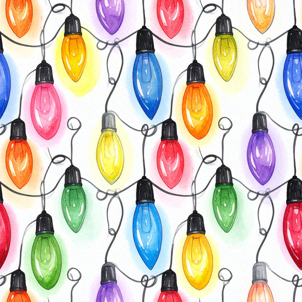 colorful string lights, christmas lights, holiday lights, festive lights, multicolor, bright colors, red, blue, yellow, green, purple, orange, pink, vintage christmas, retro holiday, whimsical, playful, cheerful, nostalgic, illuminated bulbs, light bulb pattern, seasonal decor, christmas theme, holiday theme, kids room, playroom, nursery, festive decor, decorative lights, warm glow