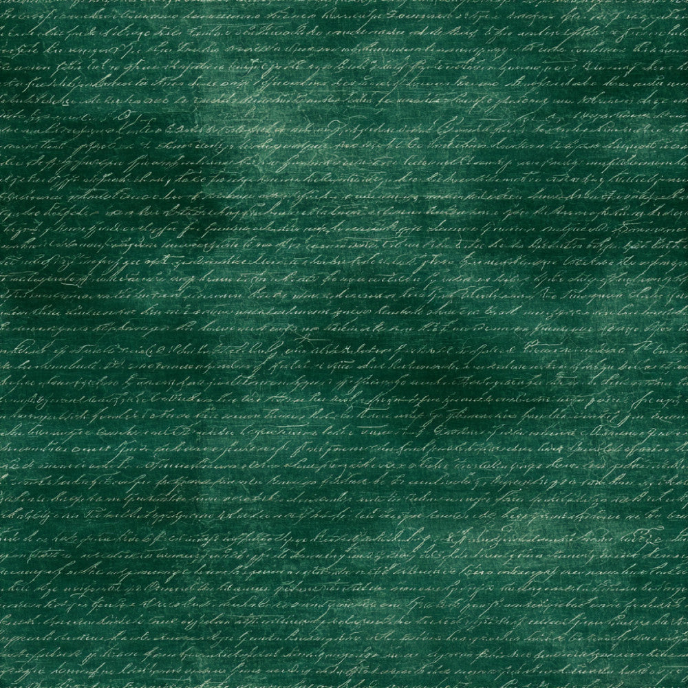 forest green, dark green, sage green, vintage, cursive script, handwriting, literary, classic literature, elegant, traditional, antique, calligraphy, text pattern, written word, book inspired, library, scholarly, intellectual, romantic, nostalgic, timeless, sophisticated, retro, old world, documented, historical, manuscript, pen and ink, aged paper, neutral on green