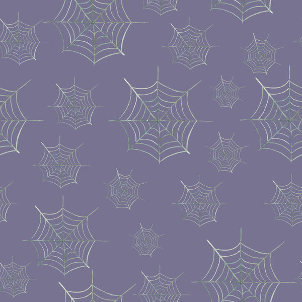 purple, lavender, dusty purple, sage green, pale green, cream, spider web, web pattern, geometric, halloween, spooky, creepy, witchy, gothic, dark, moody, elegant, whimsical, modern, autumn, fall, holiday, spider, cobweb, kids room, playroom, nursery, baby, children's decor