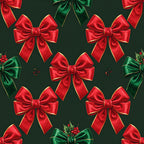 red bows, green bows, forest green, bright red, gold trim, christmas, holiday, festive, elegant, traditional, ribbons, decorative bows, seasonal, winter, holly berries, luxe, formal, classic, red and green, metallic accents, celebration, fancy, ribbon pattern, holiday decor, party, sophisticated, vibrant, shimmer effect
