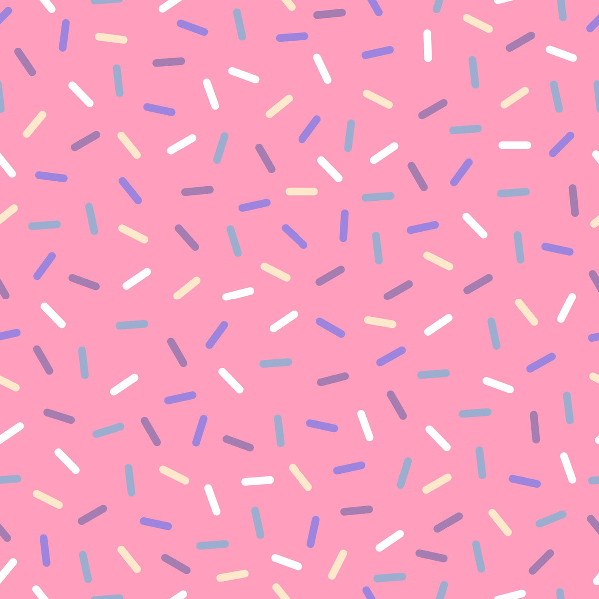 pink background, rainbow sprinkles, colorful confetti, blue sprinkles, white sprinkles, yellow sprinkles, purple sprinkles, scattered pattern, sweet treats, bakery theme, dessert motif, playful design, cheerful mood,, fabric panel, candy colors, celebration theme, fun pattern, whimsical style
