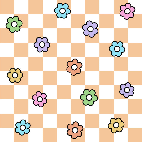 colorful flowers, pastel colors, soft pink, lavender purple, sky blue, pale yellow, sage green, coral orange, floral pattern, whimsical style, playful design, cheerful print, spring flowers, summer vibes, kids room decor, nursery fabric, playroom, baby shower, whimsical florals, cute flowers, multi-colored blooms, cheerful aesthetic, bright and bold, fun for kids, daytime design, flower motifs, botanical print, nature inspired, child friendly, playful florals