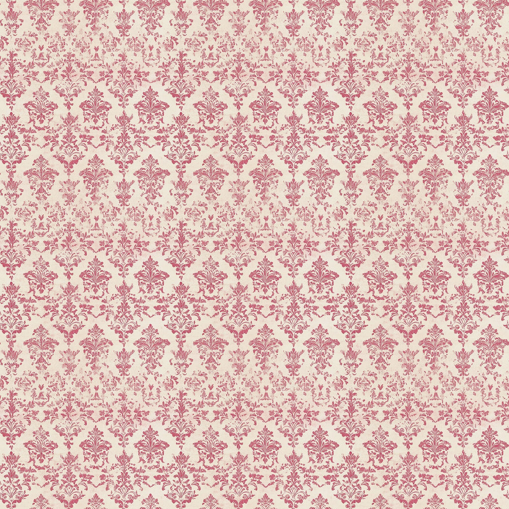 vintage pink, dusty rose, cream background, damask pattern, ornate motifs, floral scrollwork, baroque design, decorative flourishes,, fabric panel, intricate details, symmetrical repeat, elegant swirls, antique style, soft palette, romantic mood, victorian inspired, delicate ornaments