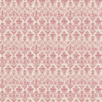 vintage pink, dusty rose, cream background, damask pattern, ornate motifs, floral scrollwork, baroque design, decorative flourishes,, fabric panel, intricate details, symmetrical repeat, elegant swirls, antique style, soft palette, romantic mood, victorian inspired, delicate ornaments