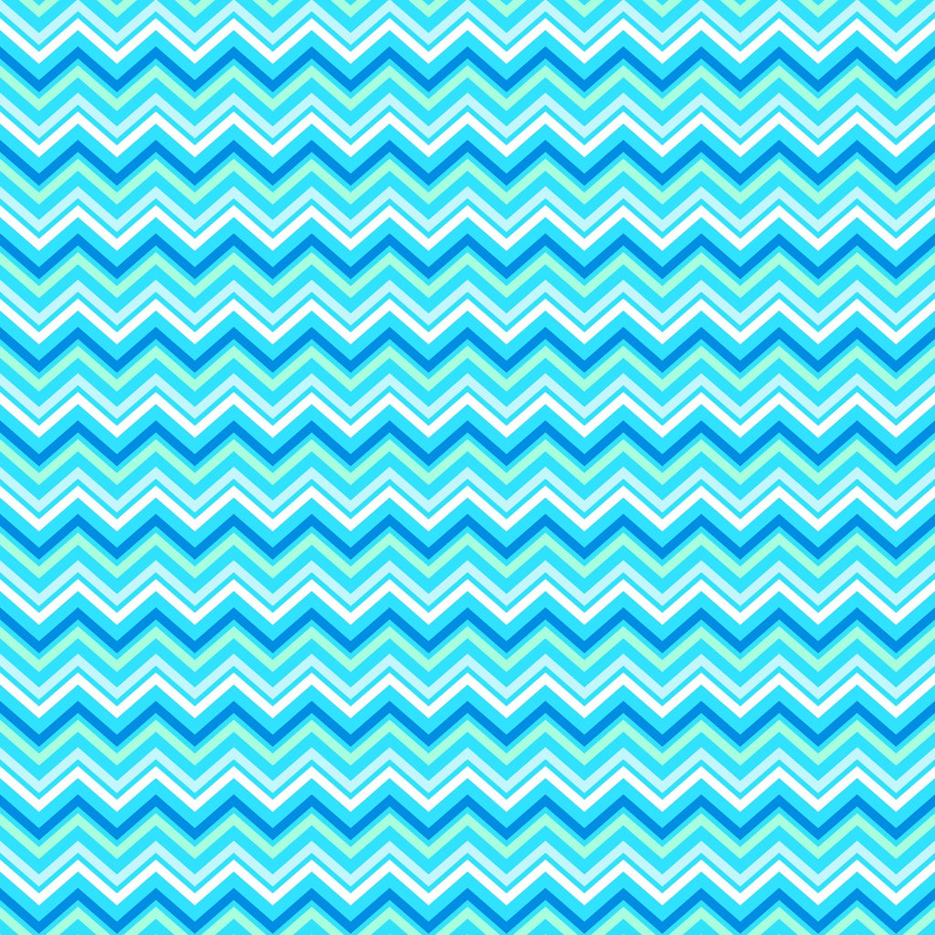 turquoise, aqua blue, white, navy blue, chevron pattern, zigzag stripes, geometric design, summer vibes, beach theme, ocean colors,, fabric panel, wavy lines, tropical mood, coastal style, repetitive pattern, bright colors, contemporary design, crafting material