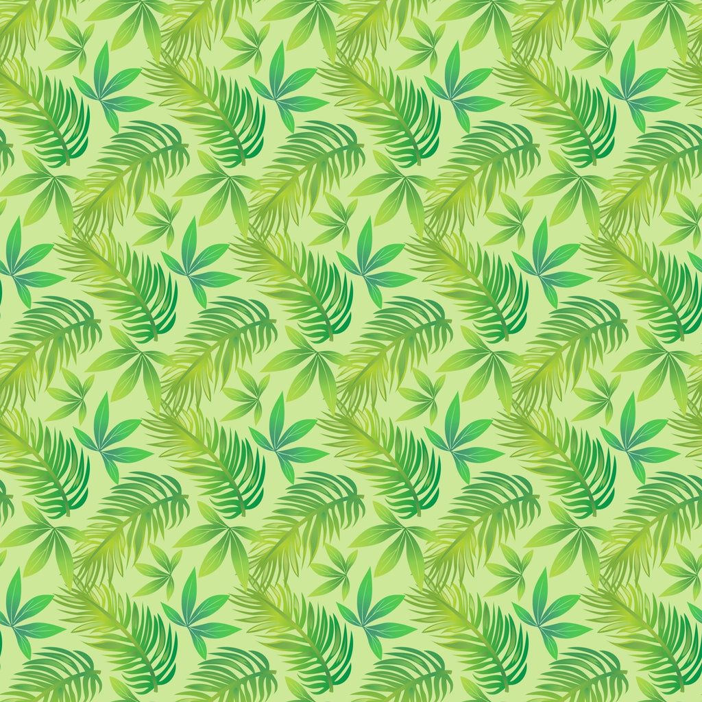 lime green, light green, emerald green, tropical leaves, palm fronds, botanical pattern, repeating design, summer vibes, beach theme, tropical paradise,, fabric panel, lush foliage, nature motif, seamless pattern, vibrant greens, tropical decor, jungle leaves, resort style, fresh summery