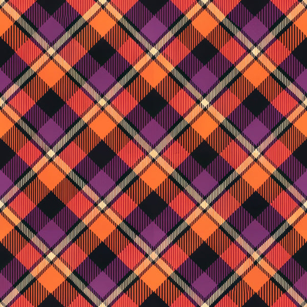 halloween, gingham, stripes, plaid, orange, purple, black, coral, diagonal pattern, chevron, geometric,, fabric panel, autumn colors, halloween colors, checkered, tartan style, seasonal, spooky colors, diamond pattern