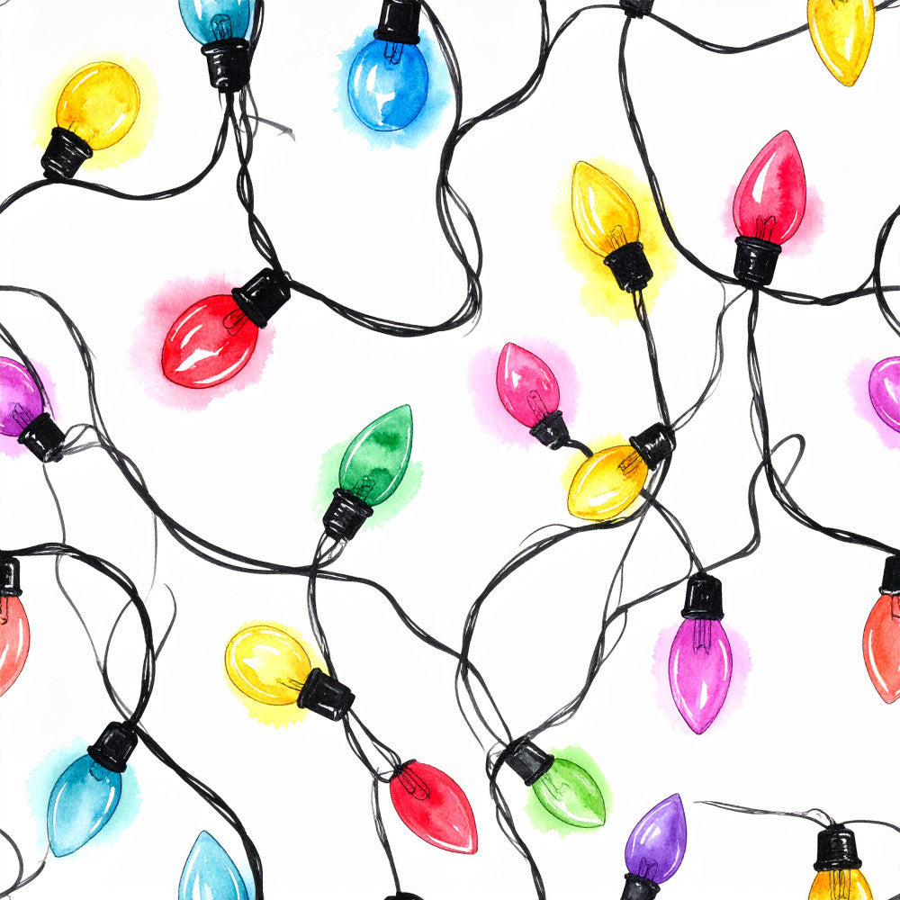 string lights, colorful bulbs, rainbow lights, festive lights, holiday lights, christmas lights, bright yellow, hot pink, magenta, red, blue, green, purple, orange, whimsical, cheerful, playroom, kids room, nursery, modern, fun, decorative lights, light bulb pattern, electric, illuminated, seasonal, celebration, party themed, vibrant colors