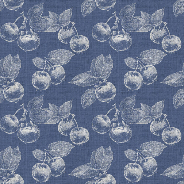 navy blue, cream, white, botanical, berries, fruit, nature, vintage, traditional, elegant, botanical print, blueberries, leaves, branches, sketch style, engraved, classic, timeless, garden, orchard, farmhouse, rustic elegant, natural, botanical illustration, detailed linework, blue and white, monochromatic, heirloom, cottagecore, home decor