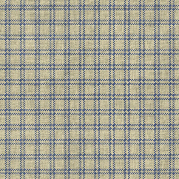 blue and cream plaid, blue gingham check, classic plaid pattern, farmhouse style, geometric grid, light cream, navy blue, plaid check, traditional plaid, woven texture, countryside, rustic, striped plaid, textured check, double lines, repeating pattern, formal style, classic design, home decor, quilt backing, coordinating print, preppy style, cottage core, neutral palette, timeless pattern, structured pattern, organized design, linear pattern, classic americana, country style