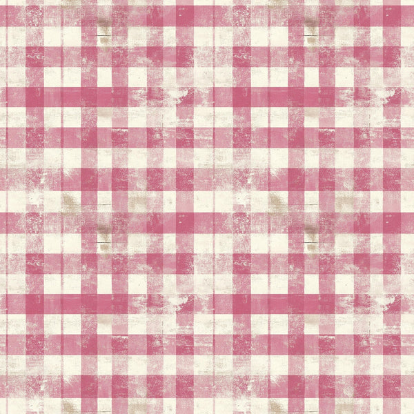 vintage pink, dusty rose, cream, ivory, distressed gingham, checkered pattern, weathered texture, shabby chic, faded plaid,, fabric panel, rustic style, worn appearance, soft pink tones, cottage core, antique finish, textile design, crafting material, patchwork suitable