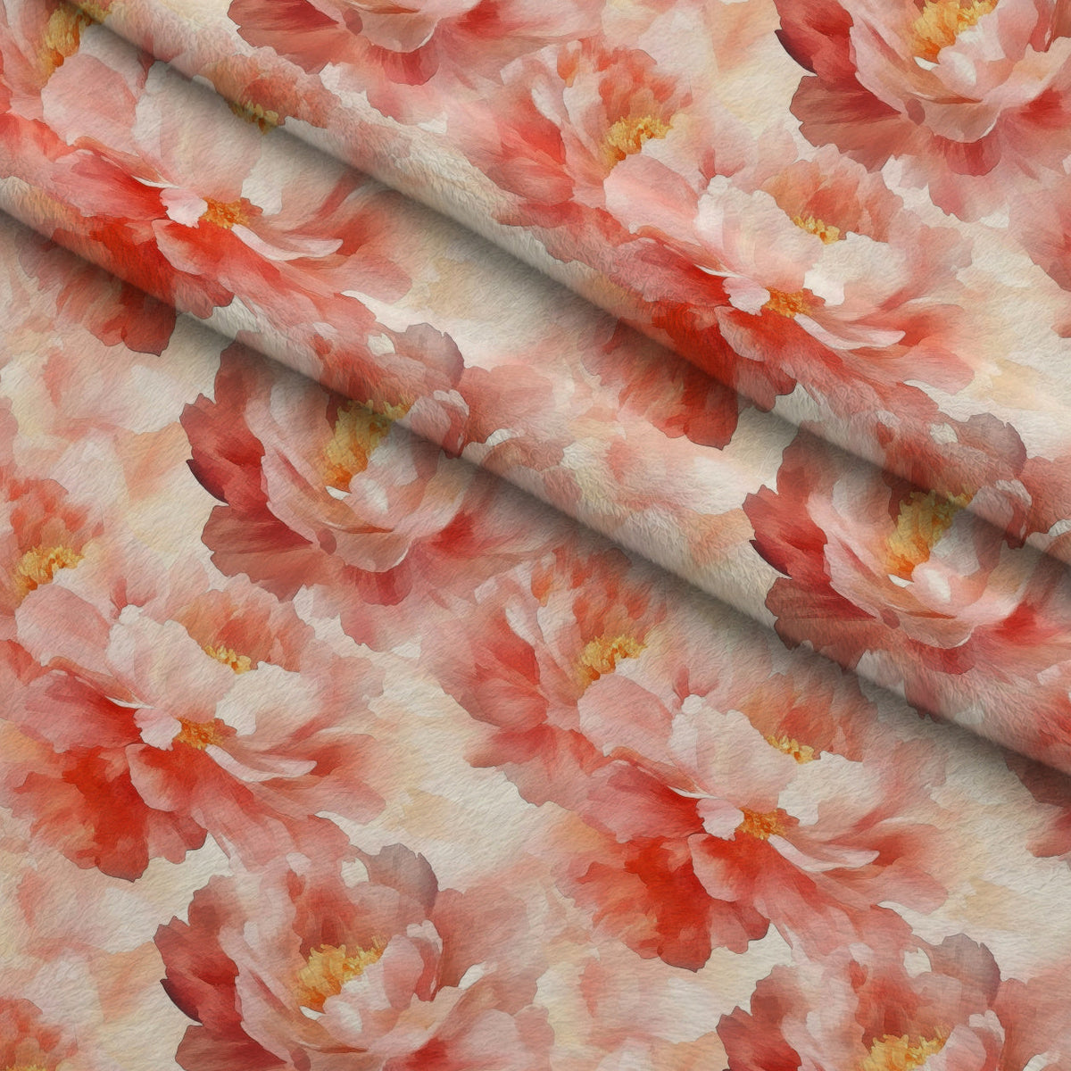 Peach Petal Glow Pattern 11 Fleece Fabric — fleece fabric folded close-up preview (mv-fleece-v1:lying)