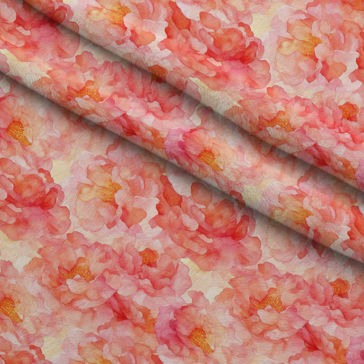 Peach Petal Glow Pattern 12 Fleece Fabric — fleece fabric folded close-up preview (mv-fleece-v1:lying)