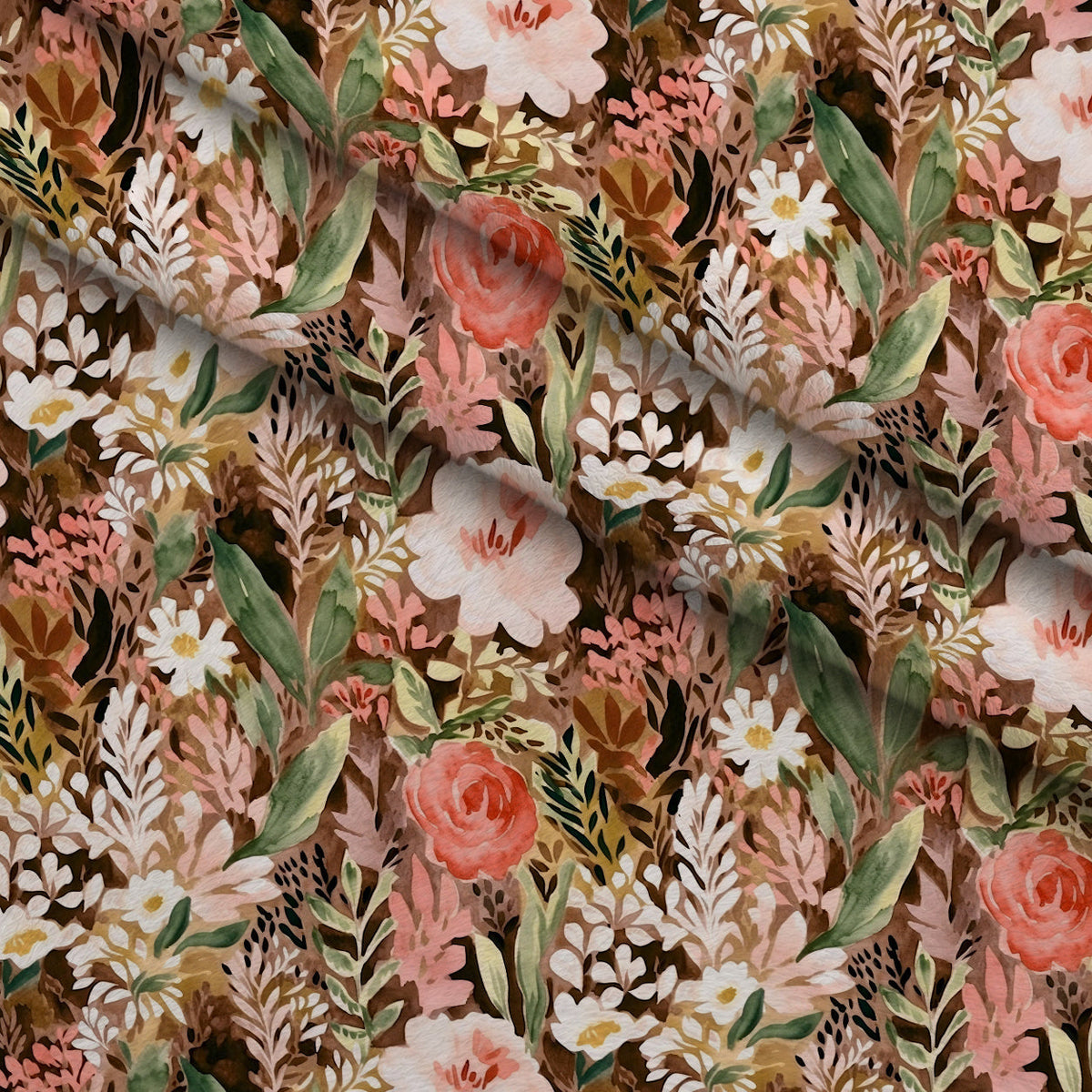 Peach Petal Wash Pattern 4 Fleece Fabric — fleece fabric folded close-up preview (mv-fleece-v1:lying)