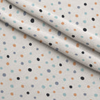 Peachy Rainbow Doodles Pattern 5 Fleece Fabric — fleece fabric folded close-up preview (mv-fleece-v1:lying)