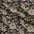 Pearled Blossoms Pattern 2 Fleece Fabric — fleece fabric folded close-up preview (mv-fleece-v1:lying)